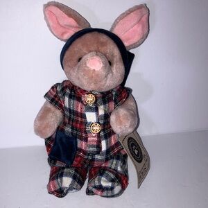 Plaid‎ Pajama Piglet Stuffed Animal Made for Disney by Boyd’s